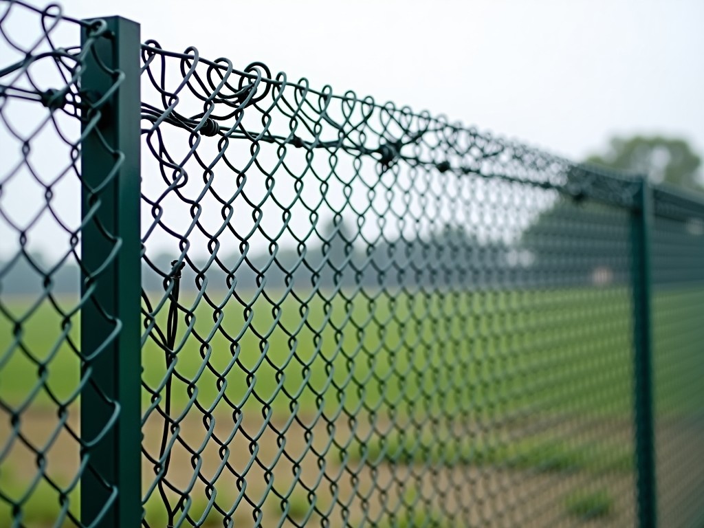 China Black Galvanized Chain Link Fence Supplier